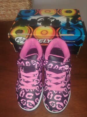 leopard print heelys