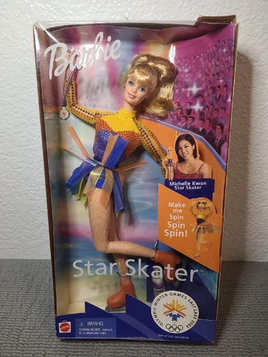 Vintage 2002 Star Skater Barbie #53375 Olympic Winter Games Salt Lake