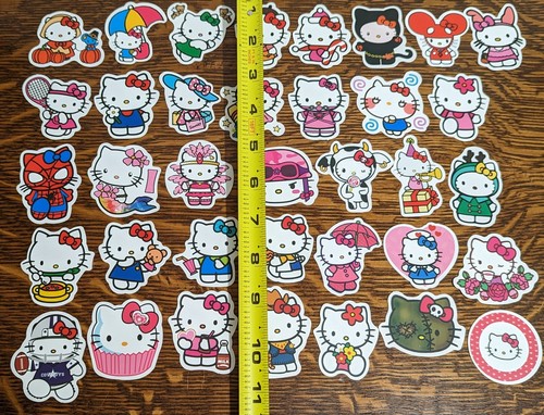 36 Hello Kitty Die Cut Stickers - Scrapbooking - Book Covers - Collectible Pcs - Picture 2 of 6
