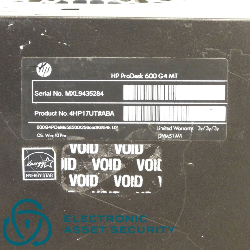 HP ProDesk 600 G4 MT i5-8500 3.00GHz 8GB RAM (No Drives) - Image 4 of 4