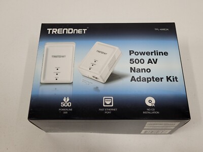 Trendnet TPL-406E2K Powerline 500 AV Nano Adapter Kit NOB