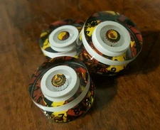 3 Guitar Speed Volume / Tone Knobs... White/Tortoise Shell... JAT C.G.P