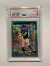 2023 PANINI DONRUSS OPTIC GREEN HYPER #244 CJ STROUD ROOKIE RC PSA 9 MINT