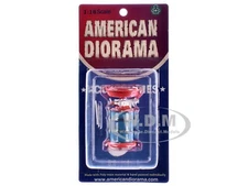 PORTABLE WASTE OIL DRAIN TANK FOR 1/18 SCALE MODELS BY AMERICAN DIORAMA 77740