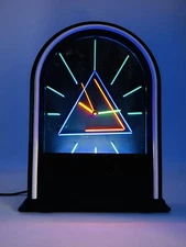 Vintage Orologio Pop Art Neon Uv Modernariato Italiano Design 1980