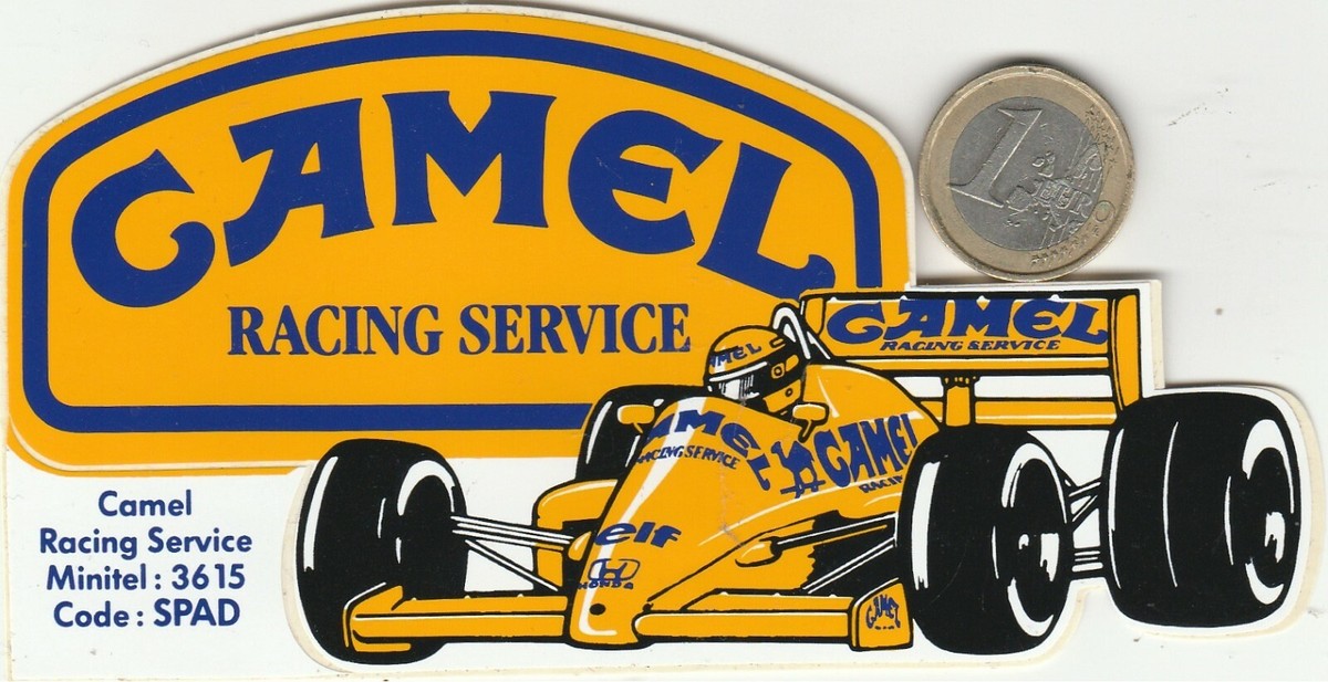 AUTOCOLLANTS Automobile CAMEL RACING SERVICE. Formule 1 | eBay