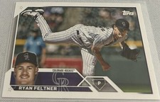 2023 Topps Update Series Baseball Ryan Feltner Colorado Rockies base card #US84