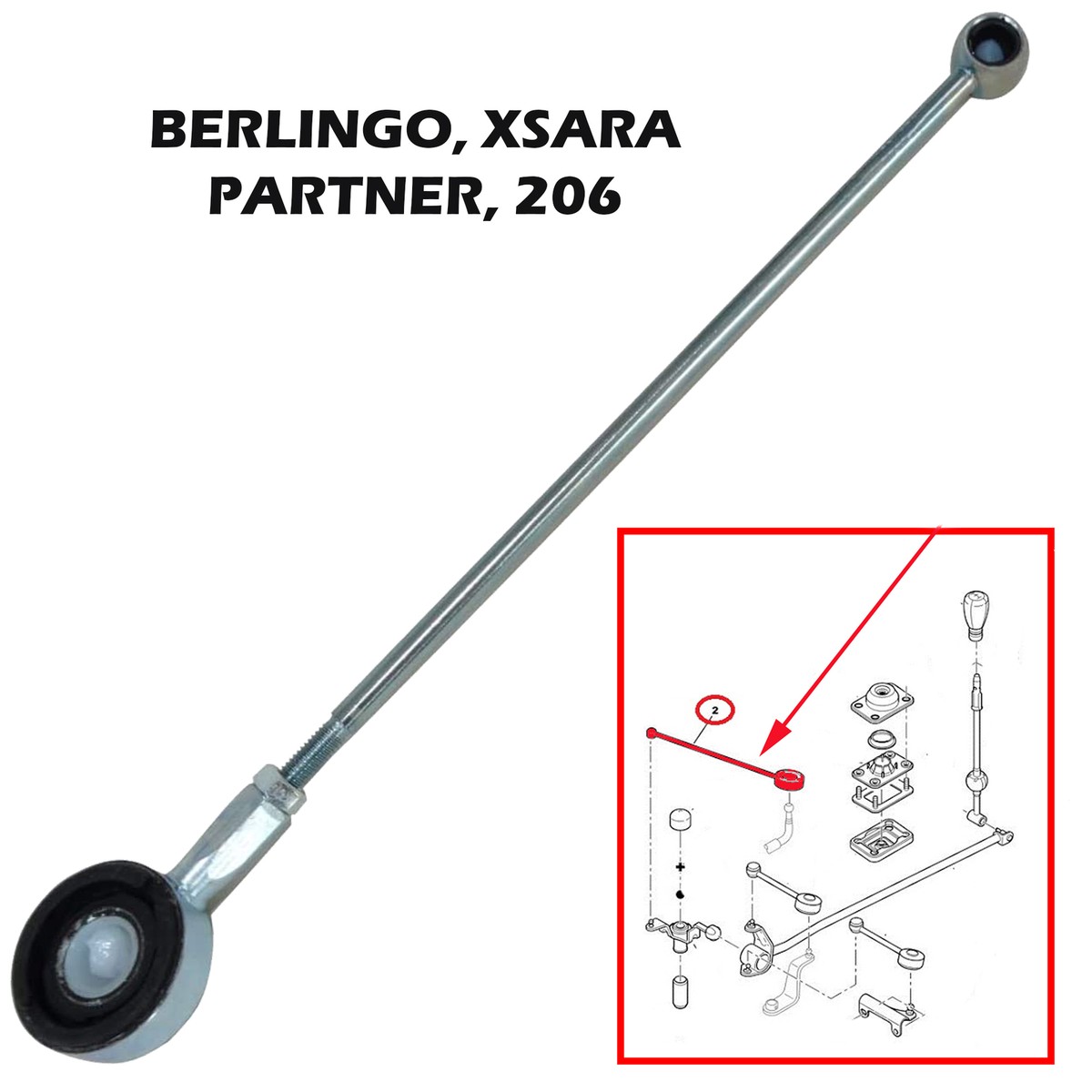 Barre Biellette De Commande De Passage De Vitesse PEUGEOT 305 NEUVE D