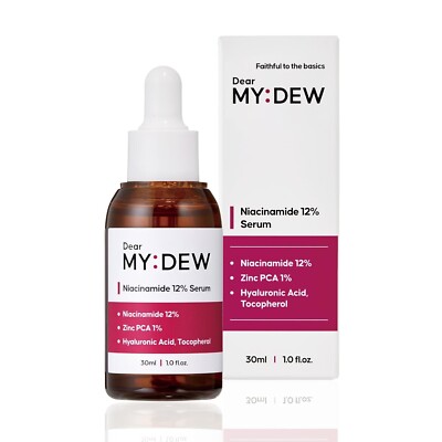 DearMYDEW Niacinamide 12% Serum with 1% Zinc PCA Korean Skincare 1Fl Oz