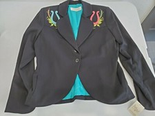 $235 Western Horseshoe Swarovski Crystal Embroidered Jacket~small Sage West Nwt 