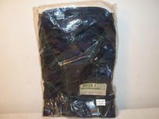 Vtg NEW In Package JC PENNEY WOOL BLUE GREEN PLAID FLANNEL SHIRT Size Large