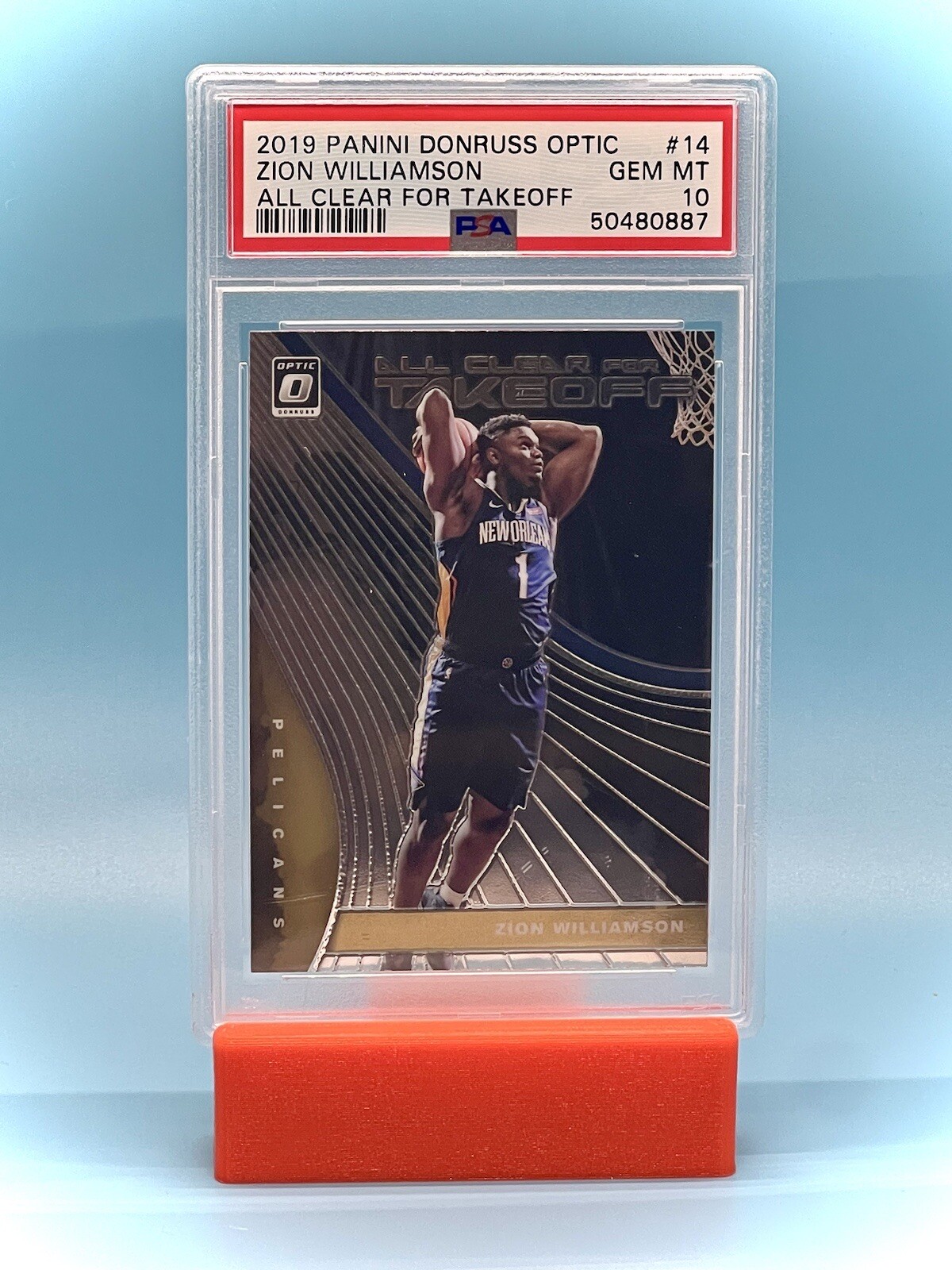 2019 Panini Donruss Optic Zion Williamson All Clear For Takeoff RC PSA 10