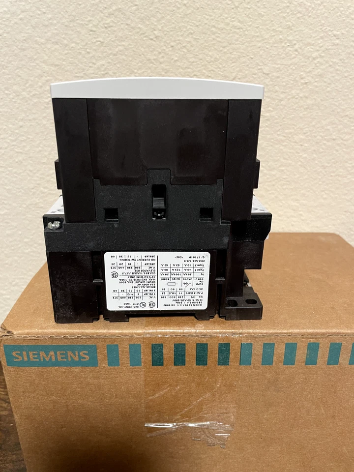 1x NEW SIEMENS 3RT1035-1AK60 3p40a Contactor W/ 120vAC Coil - OEM SIEMENS - QTY - Image 3 of 4