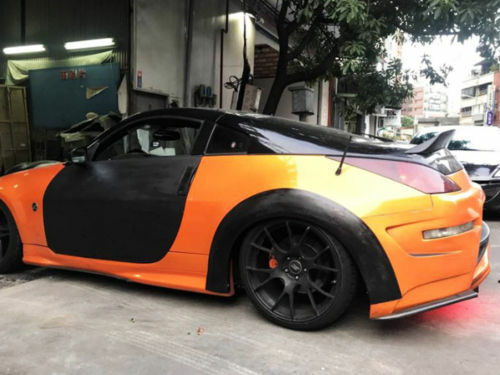 UNPAINTED FOR 2003-2008 NISSAN 350Z Z33 2DR HIGH KICKS V LOOK TRUNK SPOILER - Picture 3 of 7