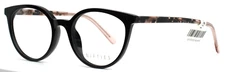 NIFTIES NI9515 6032 Black Dark Shiny Womens Semi Cat Eye Eyeglasses 47-18-140