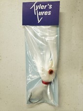 Parachute Lure 4 OZ. White Hair White Head Tammy's Tackle Tyler Lures 