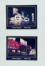 Times Square ~New York ~Alex Leykin Art Set~2 Refrigerator Magnets 3.25” x 2.5”