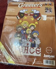 Janlynn Sugarplum Greeters Peace Plastic Canvas Christmas Cross Stich Kit