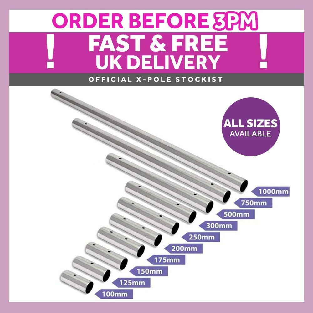 Xpole Xpert/ Sport 40mm 45mm 50mm Chrome Extensions X-Joints not included
