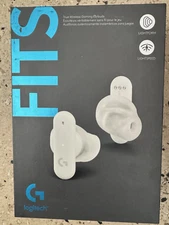 Logitech G FITS True Wireless Gaming Custom Mold Fit Earbuds White Brand New
