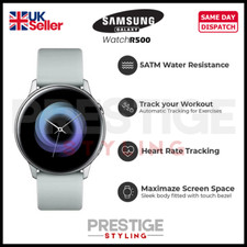 SAMSUNG Galaxy Watch Active SM-R500 Smart Watch 40mm GPS SILVER Grade A+CHARGR