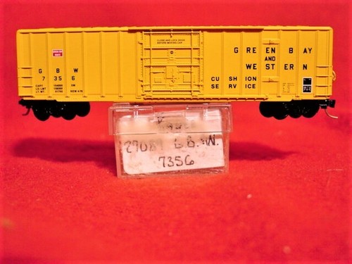 KD 27089-1 (KIT) GREEN BAY & WESTERN 50' PD Rib Side Box Car #7356 'COMO NUEVO' ESCALA N | Zustand: Used