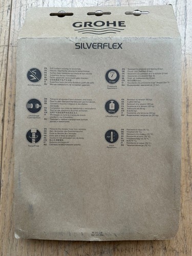 Grohe Silverflex Shower Hose Twiststop 1500 – 28364000 NEW SEALED - Picture 7 of 10