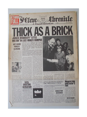 Jethro Tull  - Thick As A Brick - LP Newspaper Cover - German 1st Press