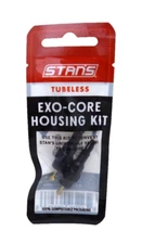 Stan's Tubeless Exo-Core Valve Stem Housing Kit - Alloy, Black, Fits Universal+