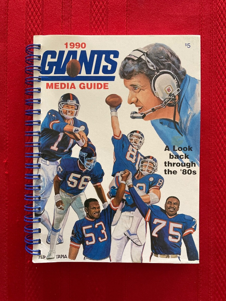1990 NFL New York Giants media guide / Super Bowl XXV champs