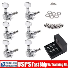 High Grade 6R Guitar Tuning Pegs Auto Locking Tuners Key Machine Heads with Box