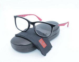 ray ban red and black frames