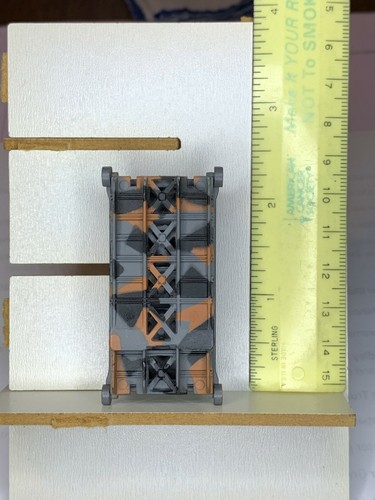 Military Micro Machine White Skull M1A1 AVLB orange and black camo 1995 - Picture 2 of 2