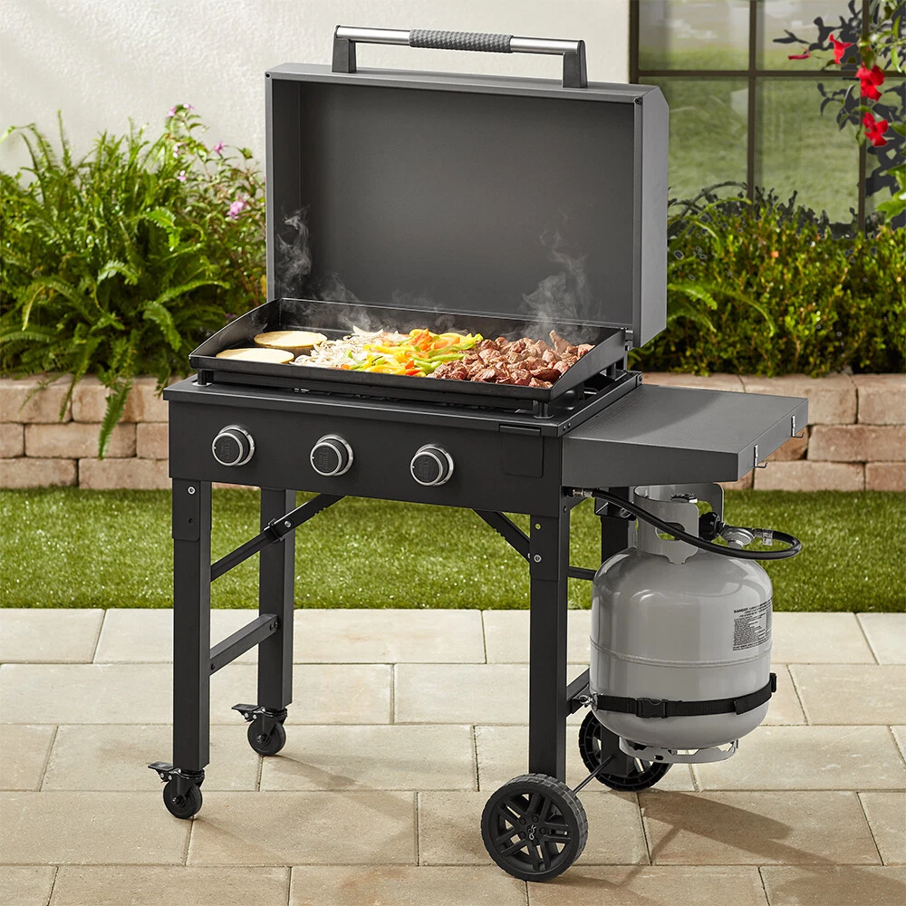 Portable top griddle grill
