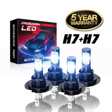 Para For Hyundai Sonata 2011-2014 LED faro de luz alta Combo 4 bombillas kit