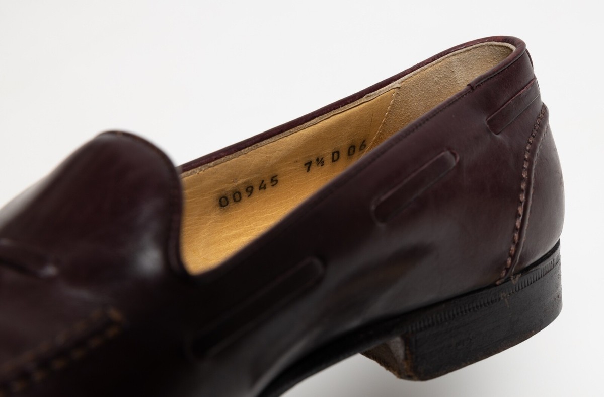 Mens Cole Haan Tassel Loafers Brown Cordovan Slip On Dress 