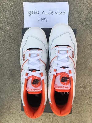 New Balance 550 Syracuse Orange White BB550HG1 Men's Size 9.0