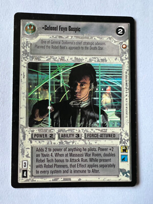 Star Wars CCG Special Edition SE Colonel Feyn Gospic SWCCG SE