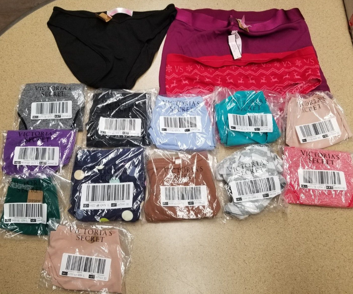 15 Mixed Styles of Cute Comfy Sexy Victoria's Secret Panties Sz L