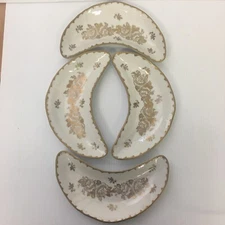 Hand Painted Side Bone / Bone Dish made in france Labeled