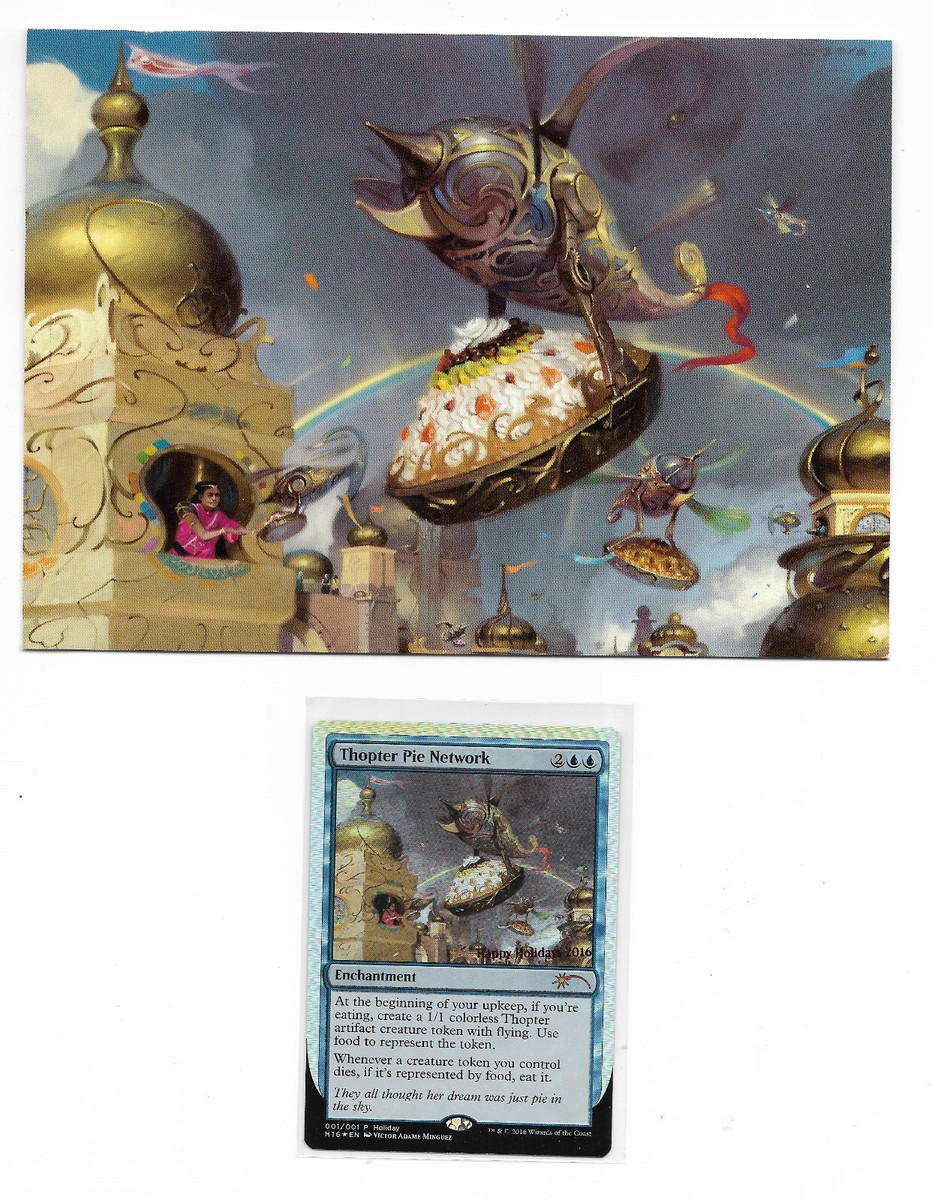 2016 Magic Holiday Promo THOPTER PIE NETWORK foil card with 5x7 