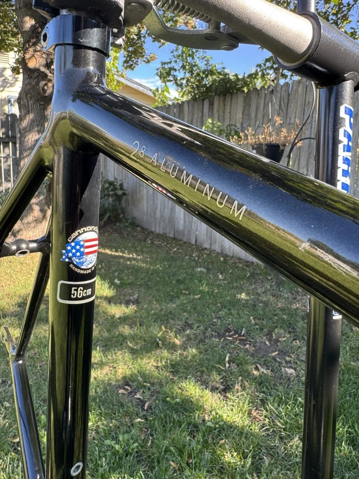 Алюминиевая рама дорожного велосипеда Cannondale 2,8 56 см 1 дюйм гарнитура с вилкой - Изображение 2 из 4