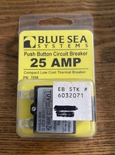 BLUE SEA 7058 PUSH BUTTON CIRCUIT BREAKER 25 AMP