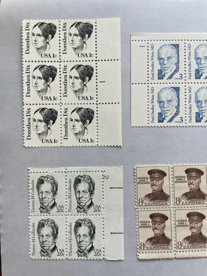 US Stamps Plate Block Set Of 9; MNH (L1) - Image 4 of 4