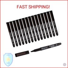 Shuttle Art Dry Erase Markers, 15 Pack Black Magnetic Whiteboard Markers with Er