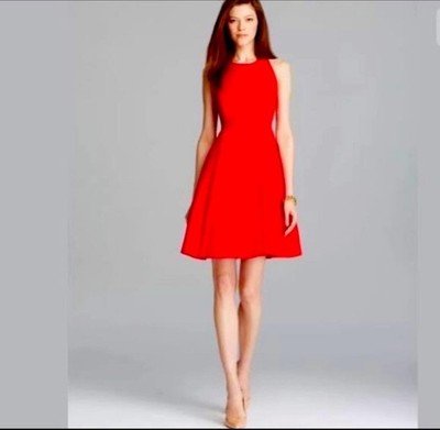  Kate Spade Red Angelika Elegant Sleeveless Dress Size 2  