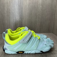 Vibram 17W6605 FiveFingers V-Train Shoes Women Sz 7.5 Lace Up Barefoot Pale Blue