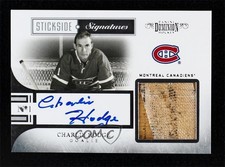 2010-11 Panini Dominion Stickside Signatures 30/50 Charlie Hodge #19 Auto 0c3