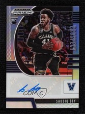 2020-21 Panini Prizm Draft Picks Prospect Silver Saddiq Bey #PA-SB Auto 0eo6