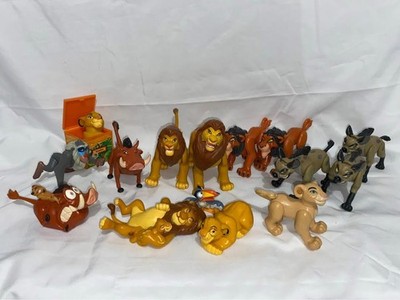 Disney The Lion King Action Figure Lot Simba Scar Mufasa Pumbaa Hyenas Mattel